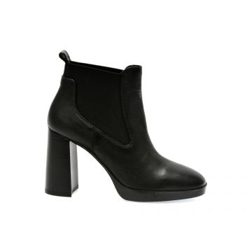 Ghete GEOX negre, D36VLE, din piele naturala