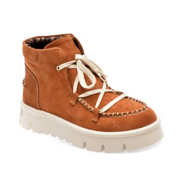 Ghete GRYXX maro, 4285707, din piele intoarsa