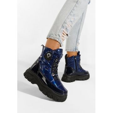 Ghete imblanite dama navy Louisa