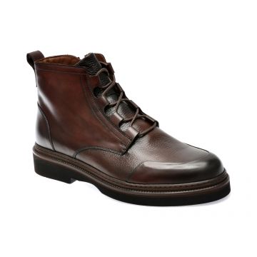 Ghete LE COLONEL maro, 61652, din piele naturala