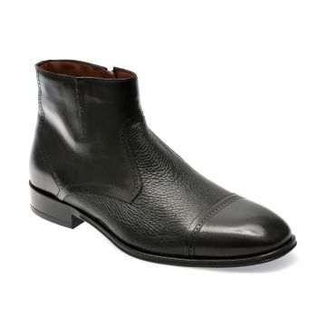 Ghete LE COLONEL negre, 48487, din piele naturala