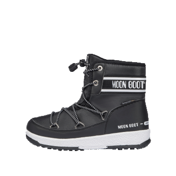 MOON BOOT JR BOY MID WP 2 BLACK