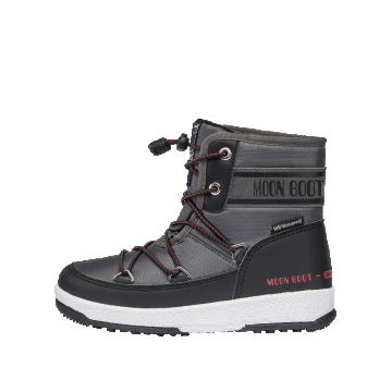 MOON BOOT JR BOY MID WP 2 BLACK/CASTLERO