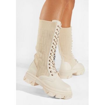 Bocanci inalti dama bej Dorine