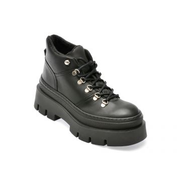 Ghete ALDO negre, TIPTOP001, din piele naturala