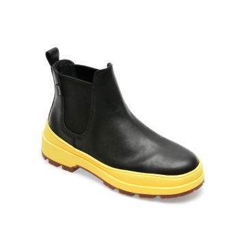 Ghete CAMPER negre, K400734, din piele naturala