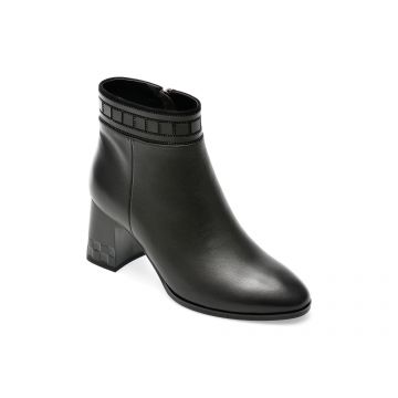 Ghete GRYXX negre, K330020, din piele naturala