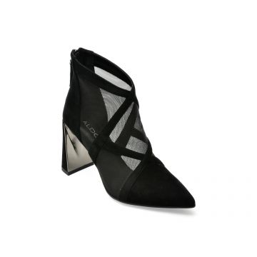 Ghete OFFLINE negre, CT30006, din piele intoarsa