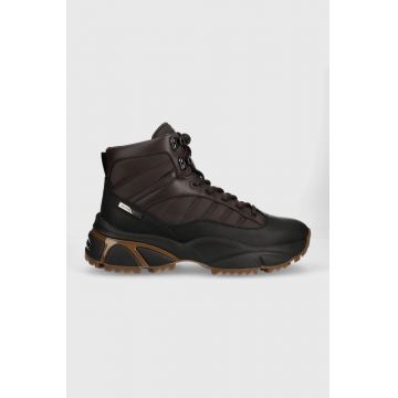 Michael Kors pantofi Logan barbati, culoarea maro, 42F3LGFB3D