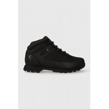 Timberland pantofi Euro Sprint Fabric WP barbati, culoarea negru, TB0A1QHR0151