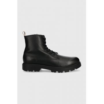 BOSS ghete de piele Adley barbati, culoarea negru, 50503557