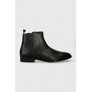 BOSS ghete de piele Colby barbati, culoarea negru, 50503550