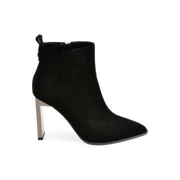 Botine EPICA negre, 13672BC, din piele intoarsa