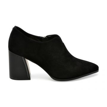 Botine EPICA negre, 18J1371, din piele intoarsa