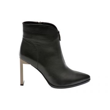 Botine EPICA negre, K330116, din piele naturala