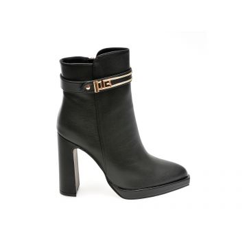 Botine LAURA BIAGIOTTI negre, 8370, din piele ecologica