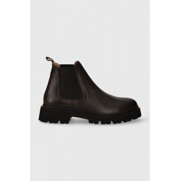 Copenhagen ghete chelsea de piele barbati, culoarea maro, CPH128M waxed vitello Copenhagen ghete chelsea de piele barbati, culoarea maro, CPH128M waxed vitello