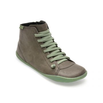 Ghete CAMPER gri, K400509, din piele naturala