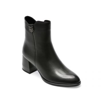 Ghete EPICA negre, B230019, din piele naturala