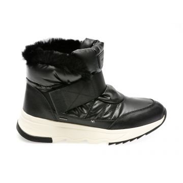 Ghete GEOX negre, D26HXA, din piele ecologica