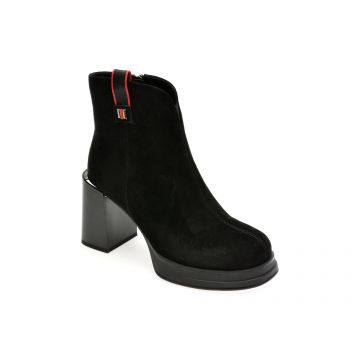 Ghete GRYXX negre, 068C421, din piele intoarsa