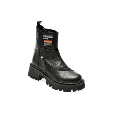Ghete GRYXX negre, 392211, din piele naturala