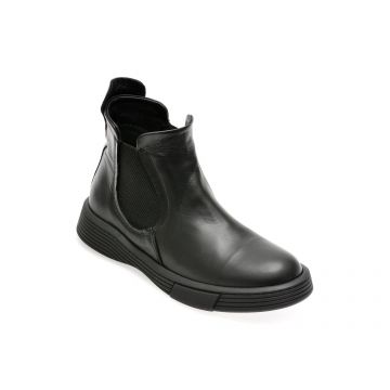 Ghete GRYXX negre, 500953, din piele naturala