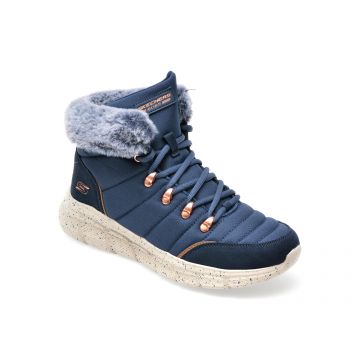 Ghete SKECHERS bleumarin, BOBS B FLEX, din material textil