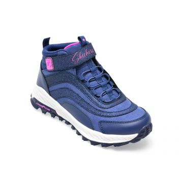 Ghete SKECHERS bleumarin, FUSE TREAD, din piele naturala