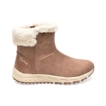Ghete SKECHERS maro, ESCAPE PLAN, din material textil