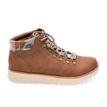 Ghete SKECHERS maro, MOUNTAIN KISS, din piele ecologica