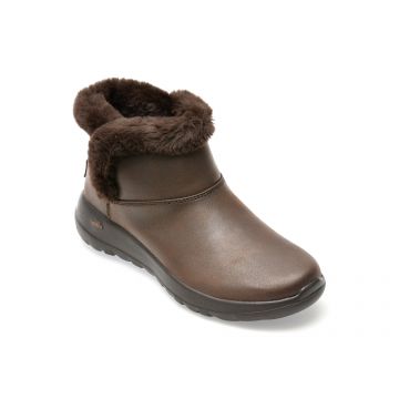 Ghete SKECHERS maro, ON-THE-GO JOY, din piele ecologica