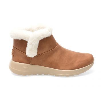 Ghete SKECHERS maro, ON-THE-GO JOY, din piele ecologica