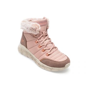 Ghete SKECHERS mov, BOBS B FLEX, din piele ecologica