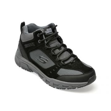Ghete SKECHERS negre, OAK CANYON, din material textil