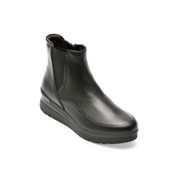 Ghete STONEFLY negre, CREAM37, din piele naturala