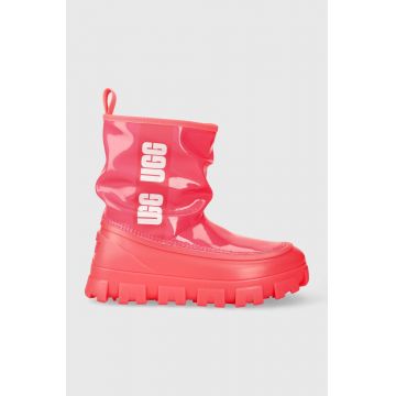 UGG ghete Classic Brellah Mini femei, culoarea roz, 1144059 UGG ghete Classic Brellah Mini femei, culoarea roz, 1144059