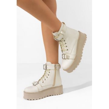 Ghete cu platformă Astrid V5 bej