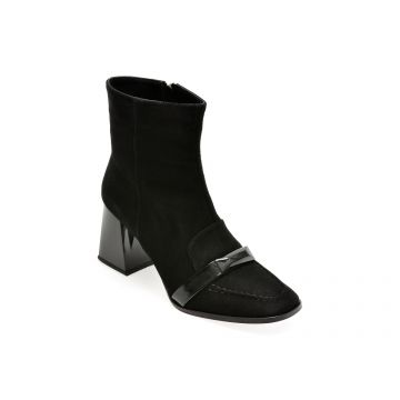 Ghete EPICA negre, 1473819, din piele intoarsa