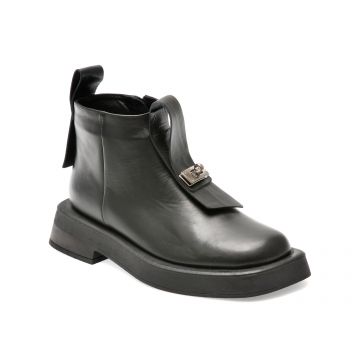 Ghete EPICA negre, 484258, din piele naturala