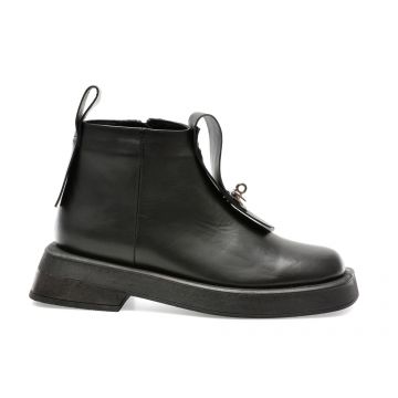 Ghete EPICA negre, 484258, din piele naturala