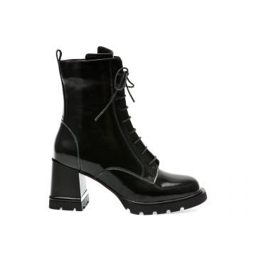 Ghete EPICA negre, 5822008, din piele naturala lacuita
