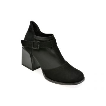 Ghete EPICA negre, 5833302, din piele intoarsa