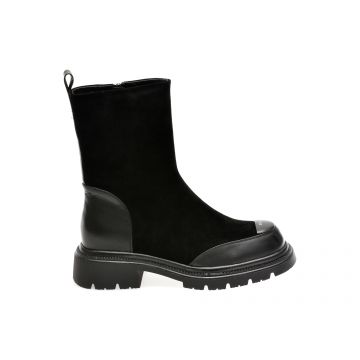 Ghete EPICA negre, 81340, din piele intoarsa
