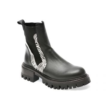Ghete GRYXX negre, 162116, din piele naturala