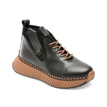 Ghete GRYXX negre, 252530, din piele naturala