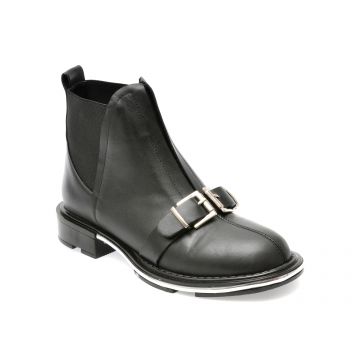 Ghete GRYXX negre, 370630, din piele naturala