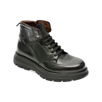 Ghete LE COLONEL negre, 67611, din piele naturala