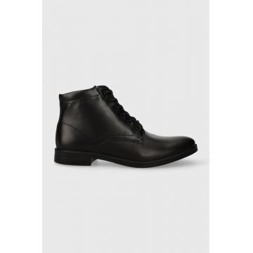 Wojas ghete de piele barbati, culoarea negru, 2405551 Wojas ghete de piele barbati, culoarea negru, 2405551