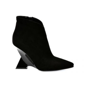 Botine EPICA negre, 71435, din piele intoarsa